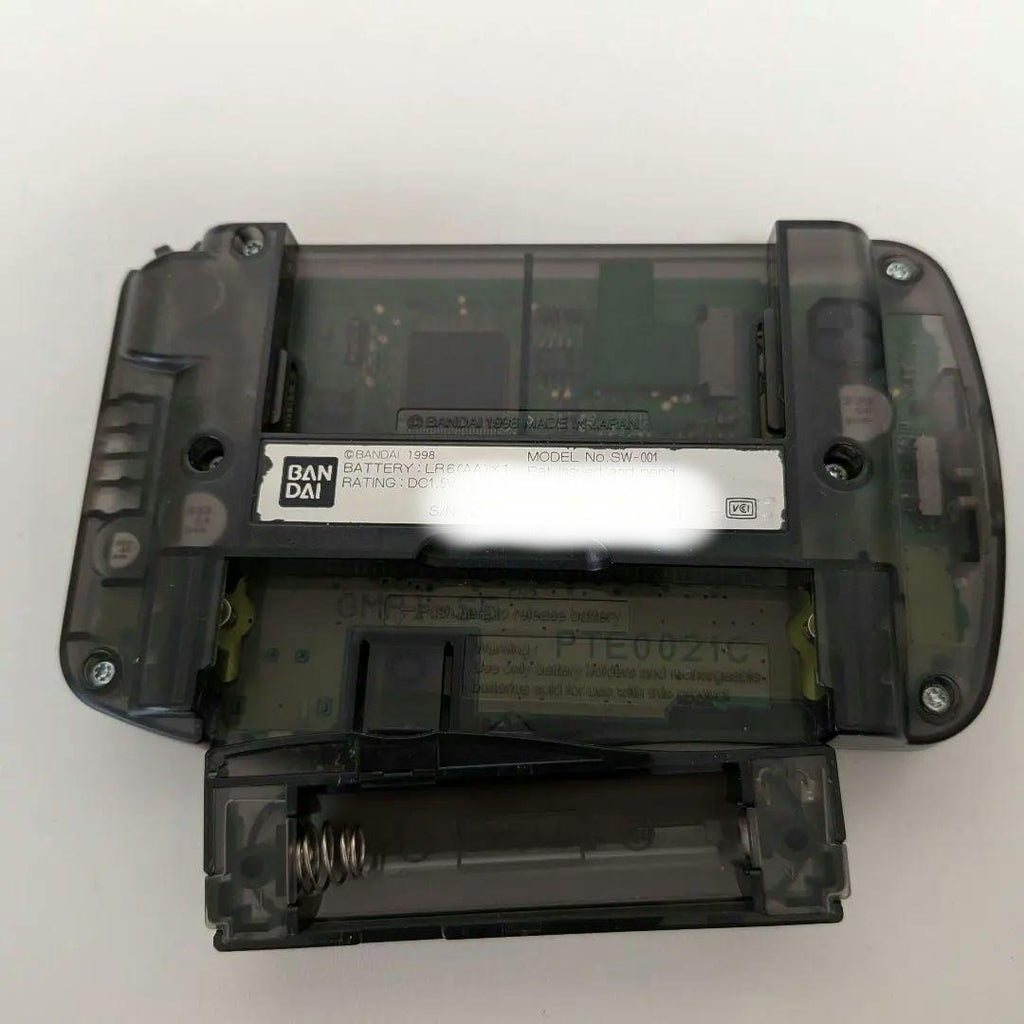 WonderSwan Console, Excellent Condition, Transparent Black