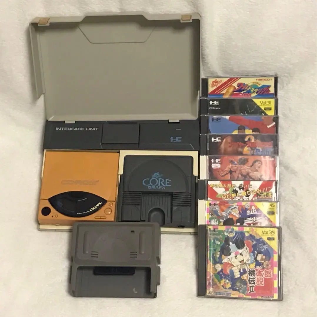 Rare PC Engine Core Graphics + CD-ROM Software Bundle