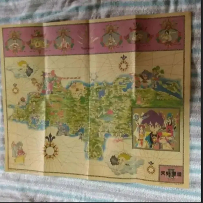 Tengai Makyō II Art Map (PC Engine, CIB)