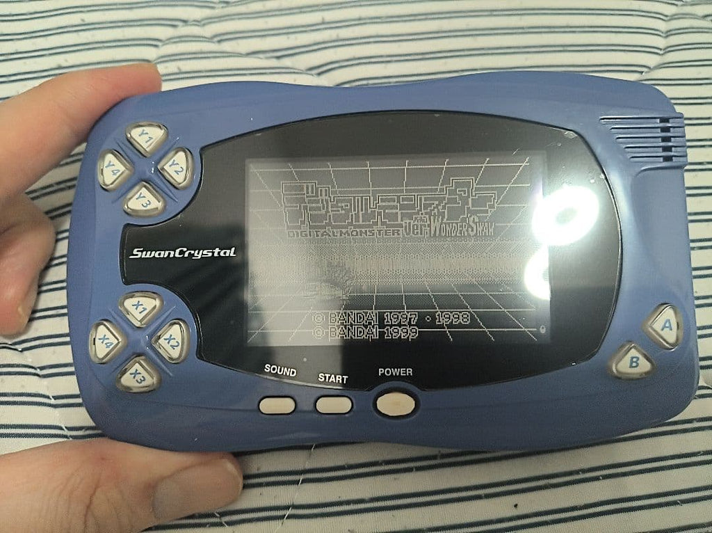 WonderSwan Crystal Console, Front Light, Good Condition