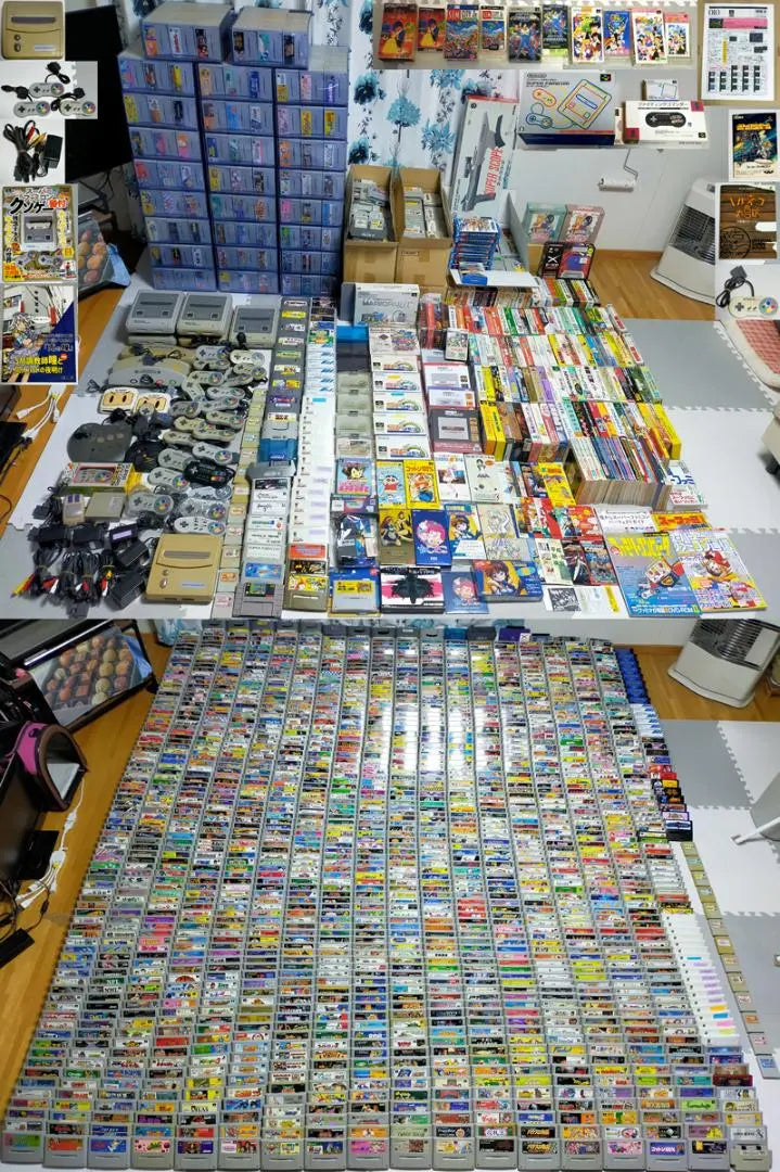 Super Famicom Complete Software Collection with over 2000 titles